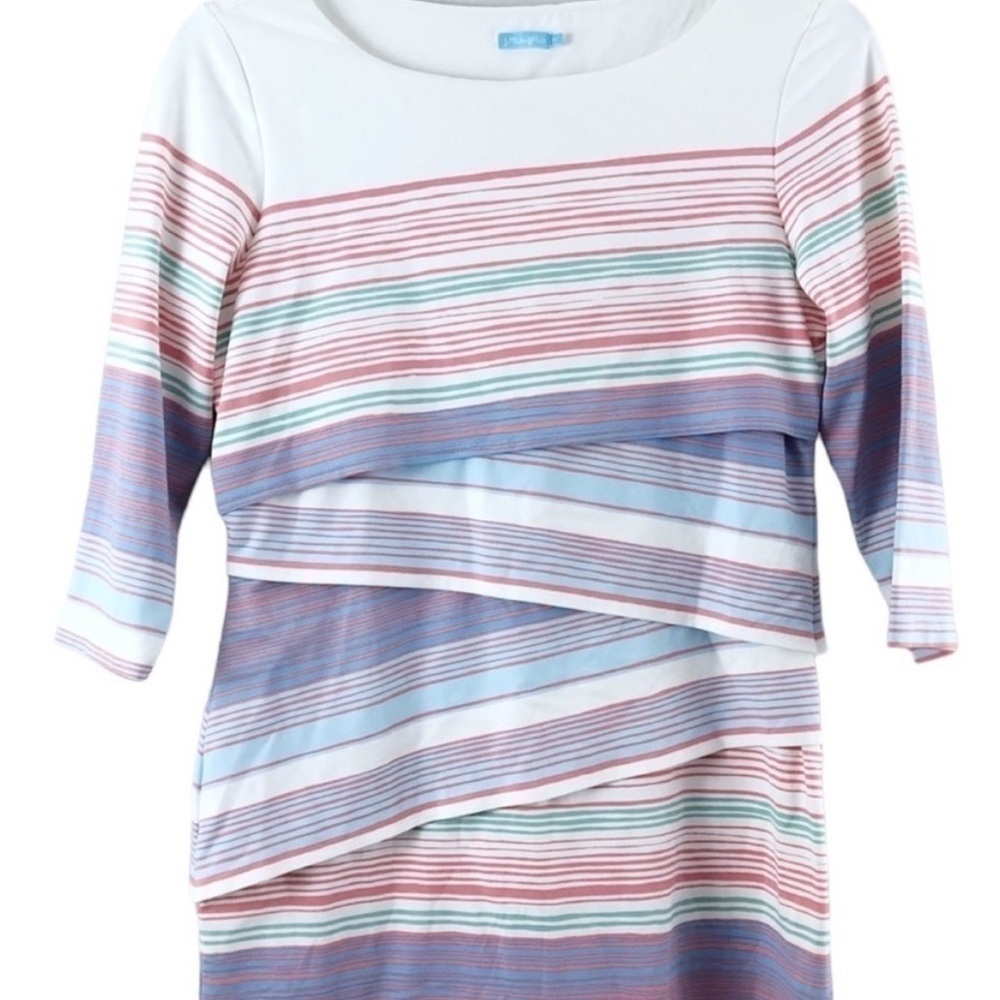 J.McLaughlin Striped Catalina Cloth Nicola Knit Dress - Picture 5 of 6